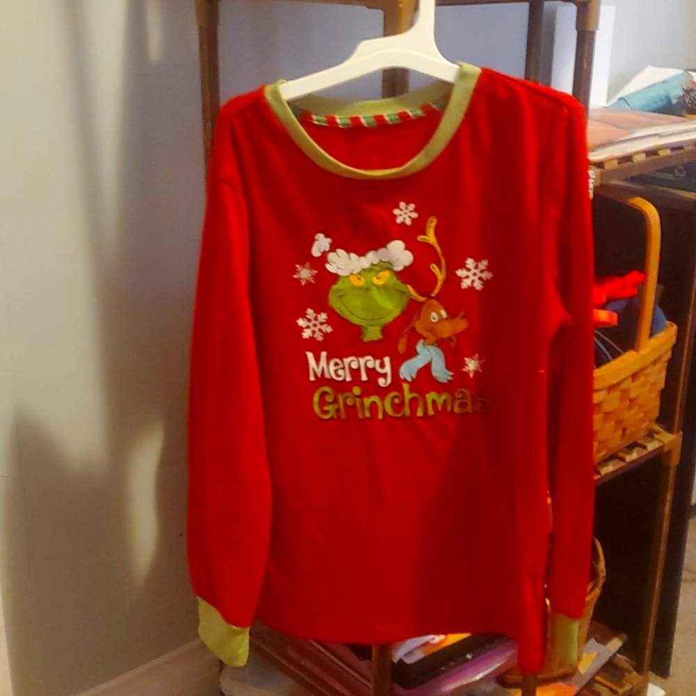 Grinch long sleeve PJs